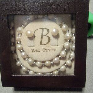 Bella Perlina Genuine Freshwater Pearl 3 piece set